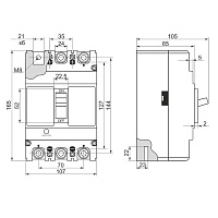 Автоматичний вимикач ВА-73 (80А - 250А, 3Р, 415/690В, 40кА - 55кА)