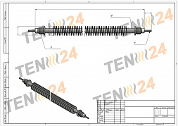 Rohrheizkörper Zeichnung 3