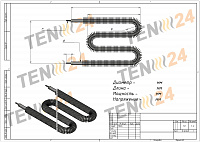 Оребрені ТЕНи для повітря креслення